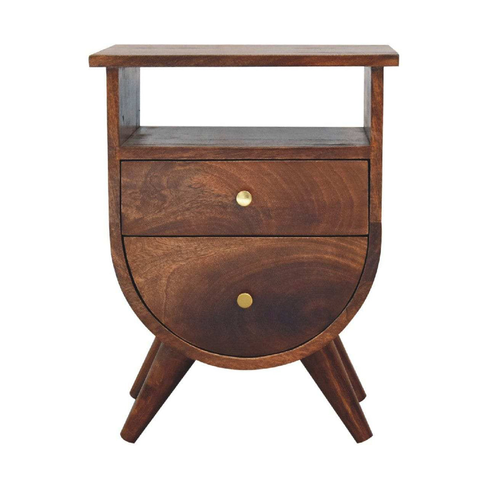 Split Chestnut Bedside - Artisan Furniture - Flyclothing LLC