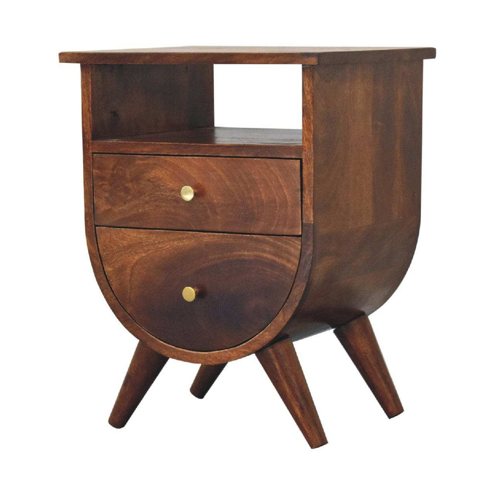 Split Chestnut Bedside - Artisan Furniture - Flyclothing LLC