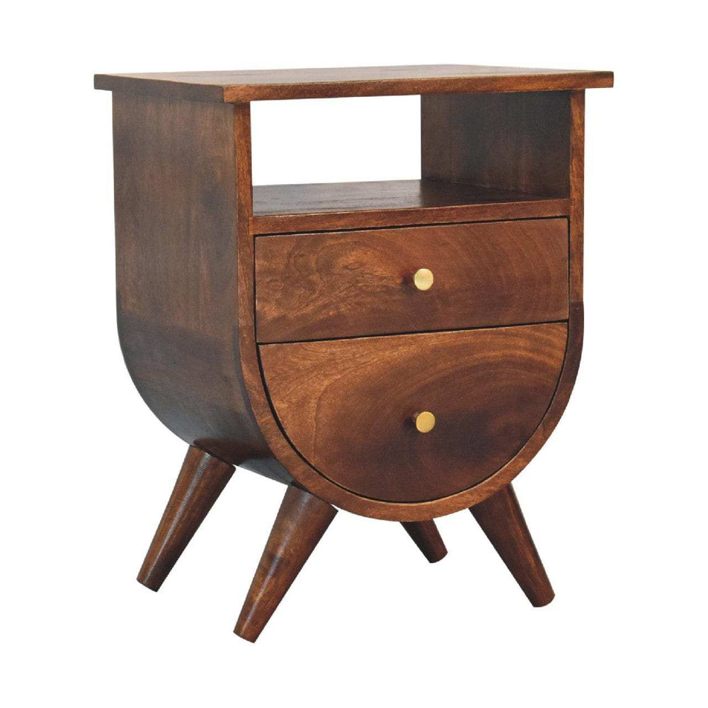 Split Chestnut Bedside - Artisan Furniture - Flyclothing LLC