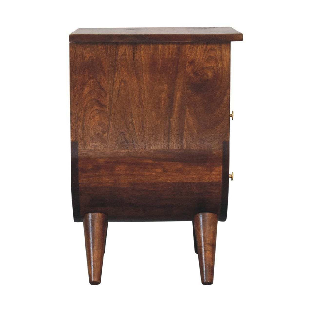 Split Chestnut Bedside - Artisan Furniture - Flyclothing LLC