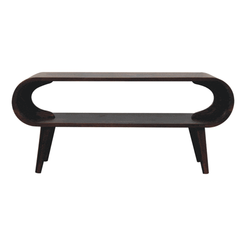 Amaya Light Walnut Coffee Table - Artisan Furniture - Flyclothing LLC