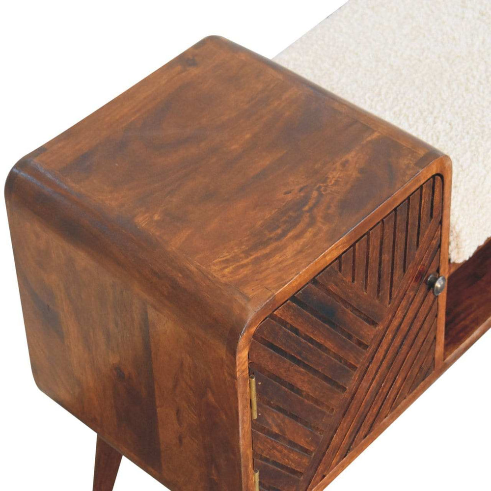 Artisan Furniture Boucle Carved Chestnut Telephone Table - Artisan Furniture - Flyclothing LLC