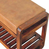 Small Buffalo Slatted Hallway Bench - Artisan Furniture - Flyclothing LLC