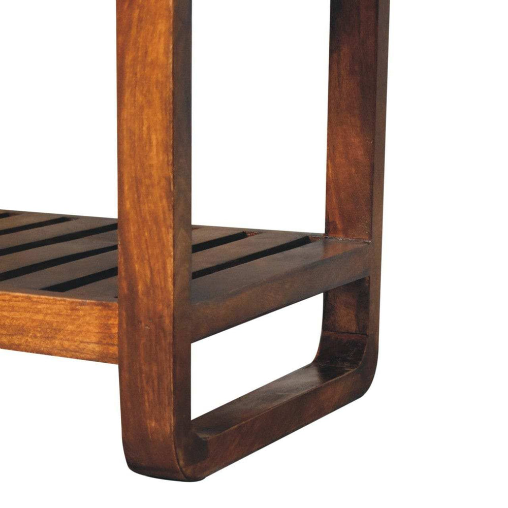 Small Buffalo Slatted Hallway Bench - Artisan Furniture - Flyclothing LLC