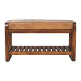 Small Buffalo Slatted Hallway Bench - Artisan Furniture - Flyclothing LLC
