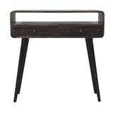 Curved Oak-ish Console Table - Artisan Furniture - Flyclothing LLC