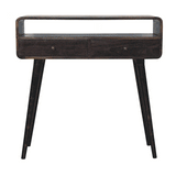 Curved Oak-ish Console Table - Artisan Furniture - Flyclothing LLC