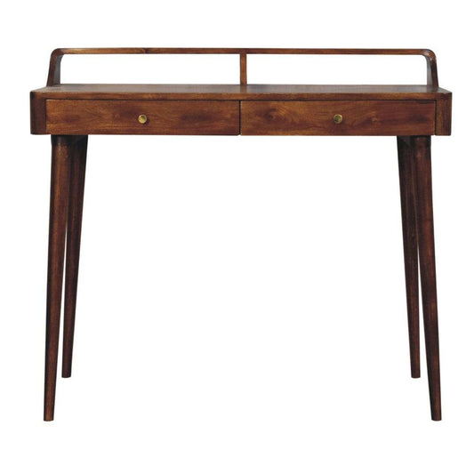 Elevated Chestnut Console Table - Artisan Furniture - Flyclothing LLC