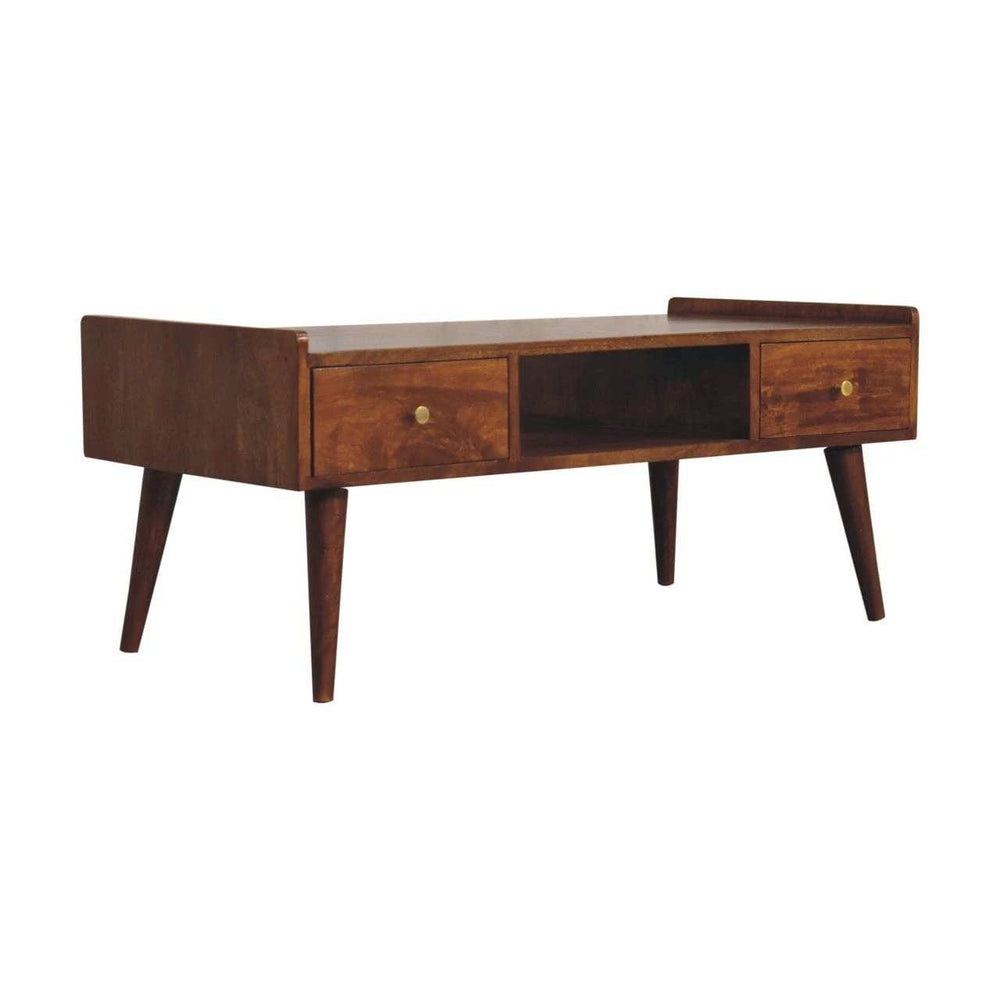 Elevated Chestnut Media Unit - Artisan Furniture - Flyclothing LLC