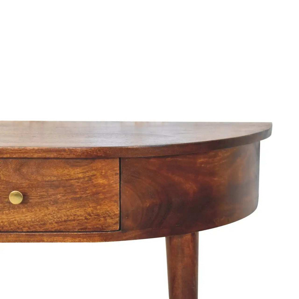Backless Mounted Chestnut Console - Artisan Furniture - Flyclothing LLC