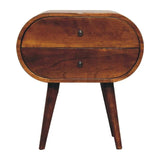 Artisan Large Chestnut Circular Bedside - Artisan Furniture - Flyclothing LLC