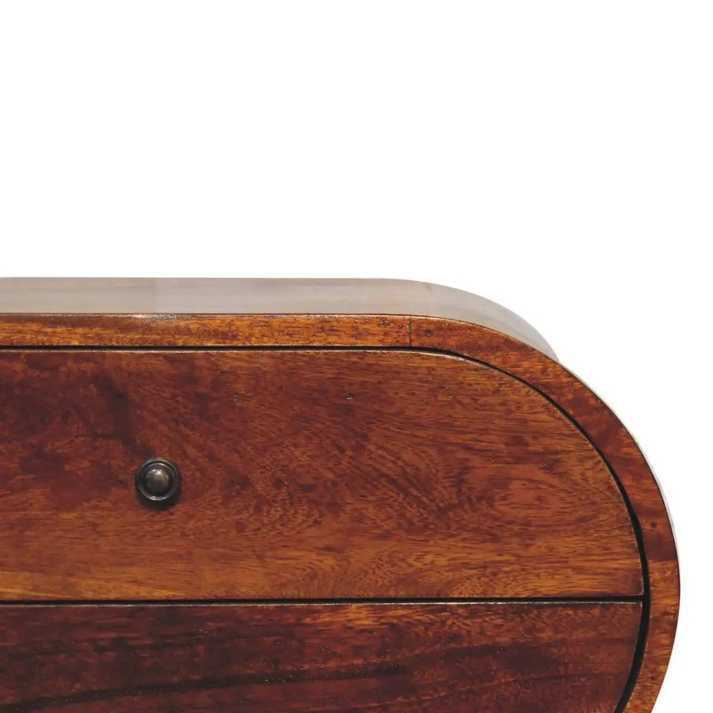 Artisan Large Chestnut Circular Bedside - Artisan Furniture - Flyclothing LLC