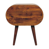 Artisan Large Chestnut Circular Bedside - Artisan Furniture - Flyclothing LLC