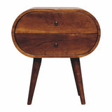 Artisan Large Chestnut Circular Bedside - Artisan Furniture - Flyclothing LLC