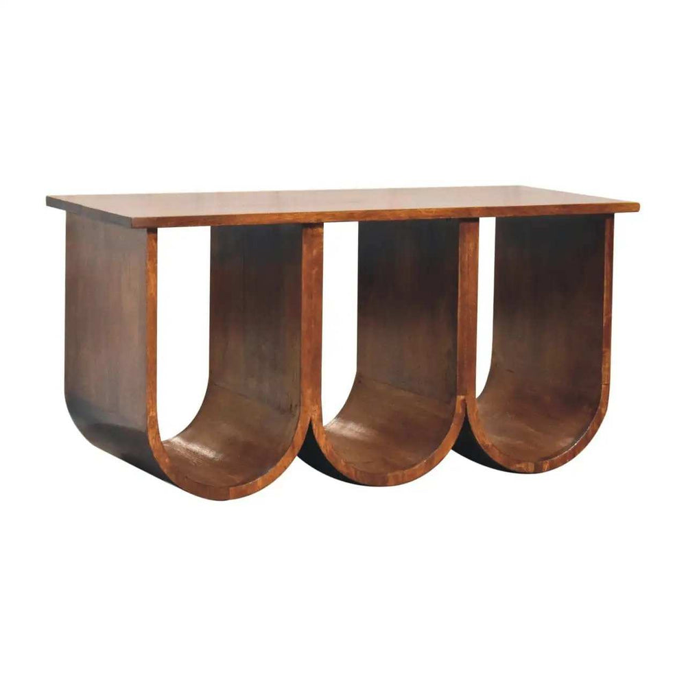 Triple Open Style Coffee Table - Artisan Furniture - Flyclothing LLC