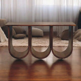 Triple Open Style Coffee Table - Artisan Furniture - Flyclothing LLC