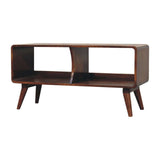 Artisan Curved Chestnut Double Slot Media Unit - Artisan Furniture - Flyclothing LLC