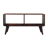 Artisan Curved Chestnut Double Slot Media Unit - Artisan Furniture - Flyclothing LLC