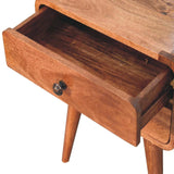 Artisan Furniture Curved Honey Caramel Bedside - Artisan Furniture - Flyclothing LLC