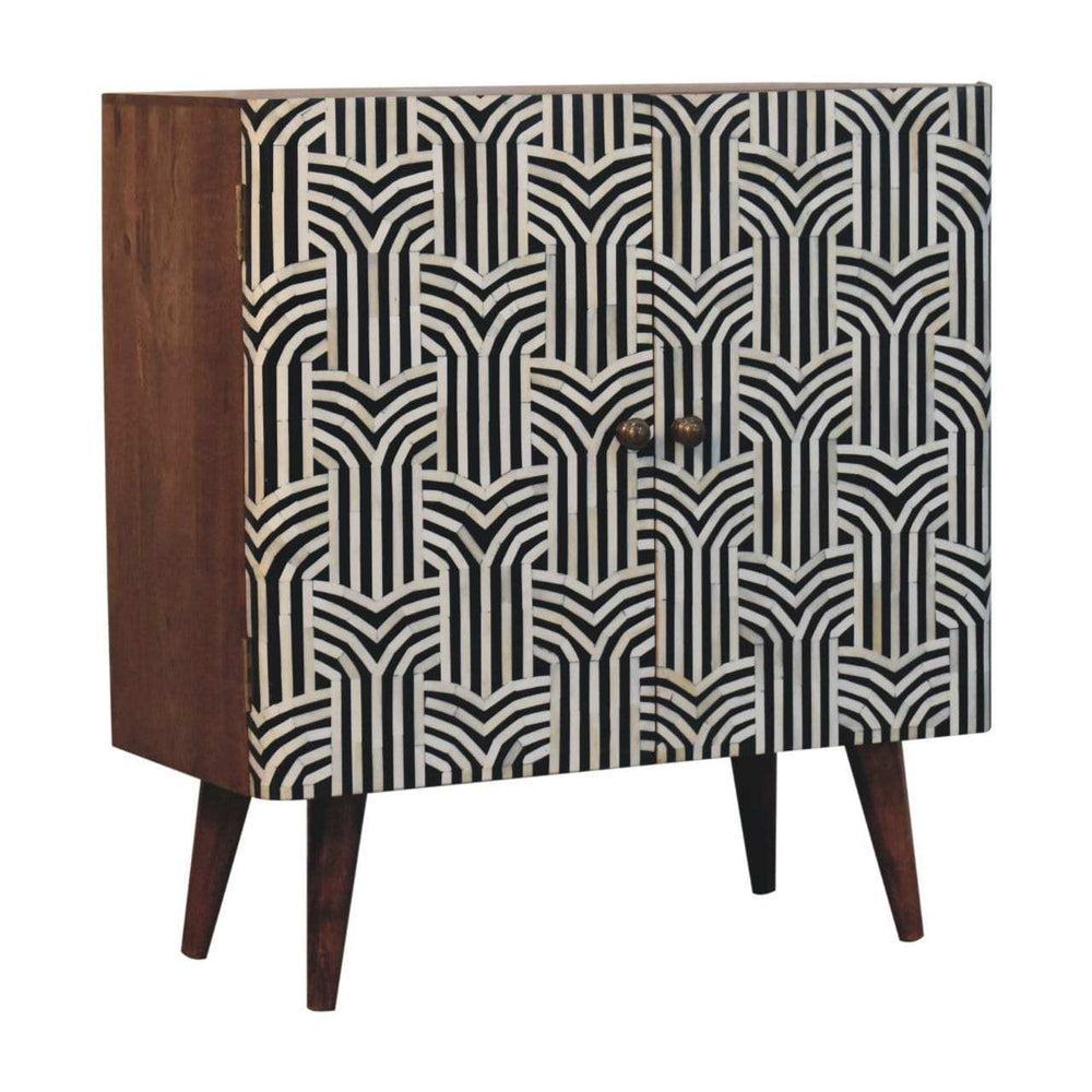 Artisan Furniture Honey Caramel Edessa Bone Inlay Cabinet - Artisan Furniture - Flyclothing LLC