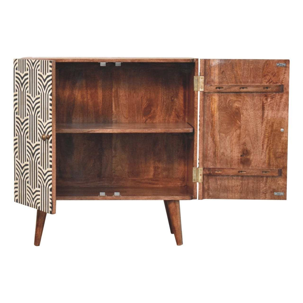 Artisan Furniture Honey Caramel Edessa Bone Inlay Cabinet - Artisan Furniture - Flyclothing LLC