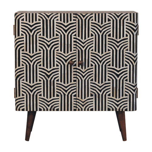 Artisan Furniture Honey Caramel Edessa Bone Inlay Cabinet - Artisan Furniture - Flyclothing LLC