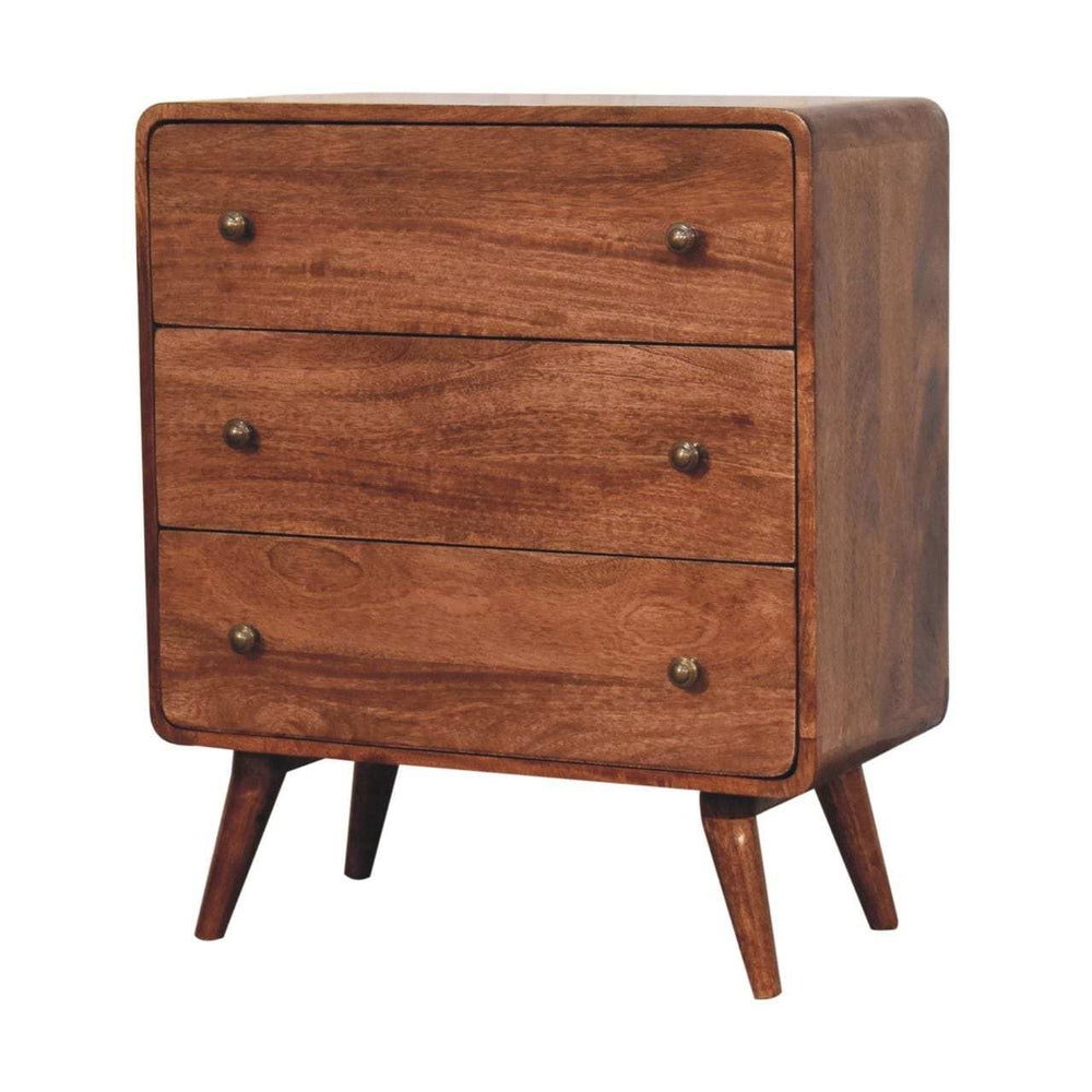 Artisan Furniture Curved Honey Caramel Chest - Artisan Furniture - Flyclothing LLC