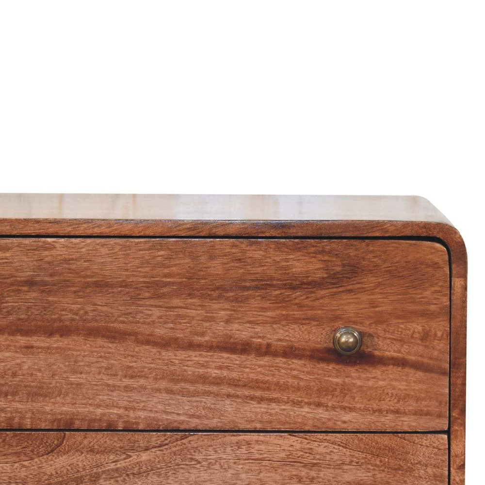 Artisan Furniture Curved Honey Caramel Chest - Artisan Furniture - Flyclothing LLC