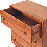 Artisan Furniture Curved Honey Caramel Chest - Artisan Furniture - Flyclothing LLC