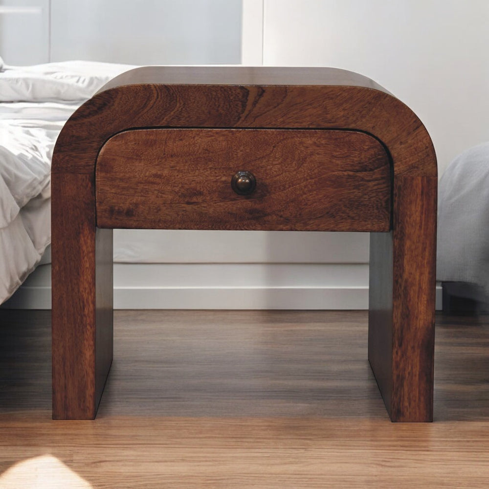 Honey Caramel Darcy Bedside - Artisan Furniture - Flyclothing LLC