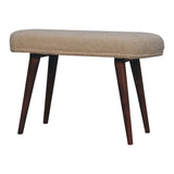 Artisan Furniture Honey Caramel Boucle Cream Nordic Bench - Artisan Furniture - Flyclothing LLC