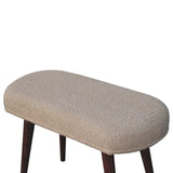 Artisan Furniture Honey Caramel Boucle Cream Nordic Bench - Artisan Furniture - Flyclothing LLC