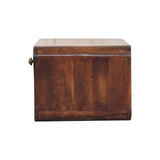 Artisan Furniture Curved California Walnut Wall Mounted Bedside with Open Slot - Artisan Furniture - Flyclothing LLC