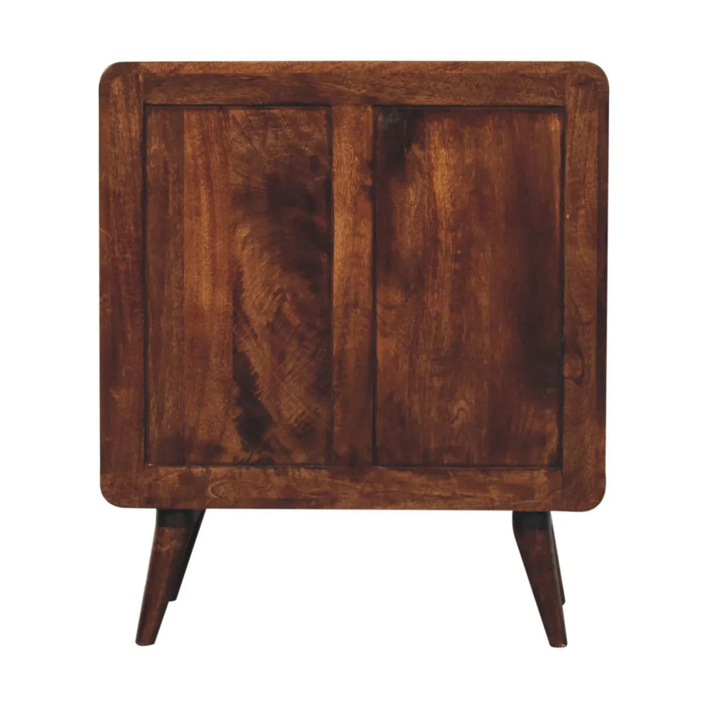 Curved California Walnut Chest - Artisan Furniture - Flyclothing LLC