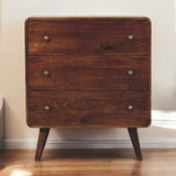 Curved California Walnut Chest - Artisan Furniture - Flyclothing LLC