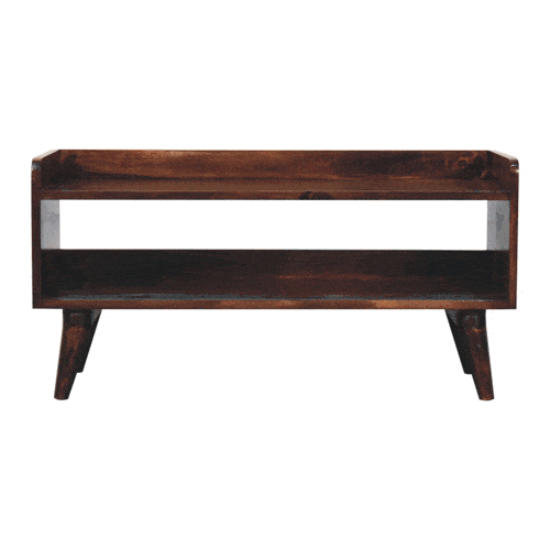 Artisan Furniture California Walnut Nordic Storage Bench - Artisan Furniture - Flyclothing LLC