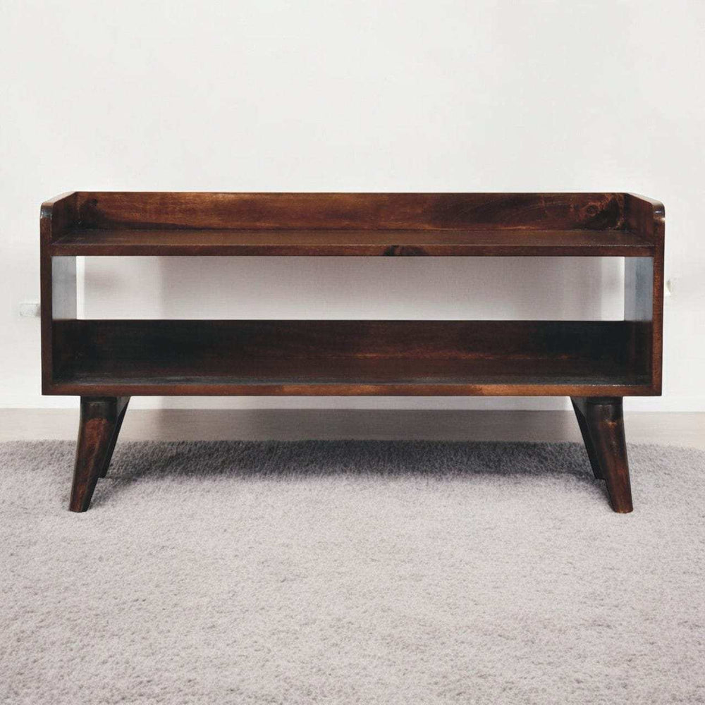Artisan Furniture California Walnut Nordic Storage Bench - Artisan Furniture - Flyclothing LLC