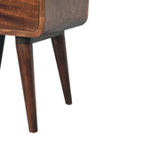 Artisan Furniture Curved California Walnut Bedside - Artisan Furniture - Flyclothing LLC