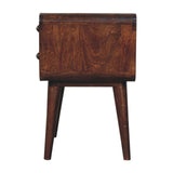 Artisan Furniture Curved California Walnut Bedside - Artisan Furniture - Flyclothing LLC