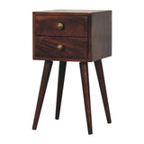 Artisan Furniture Mini 2 DrawerCalifornia Walnut Bedside - Artisan Furniture - Flyclothing LLC