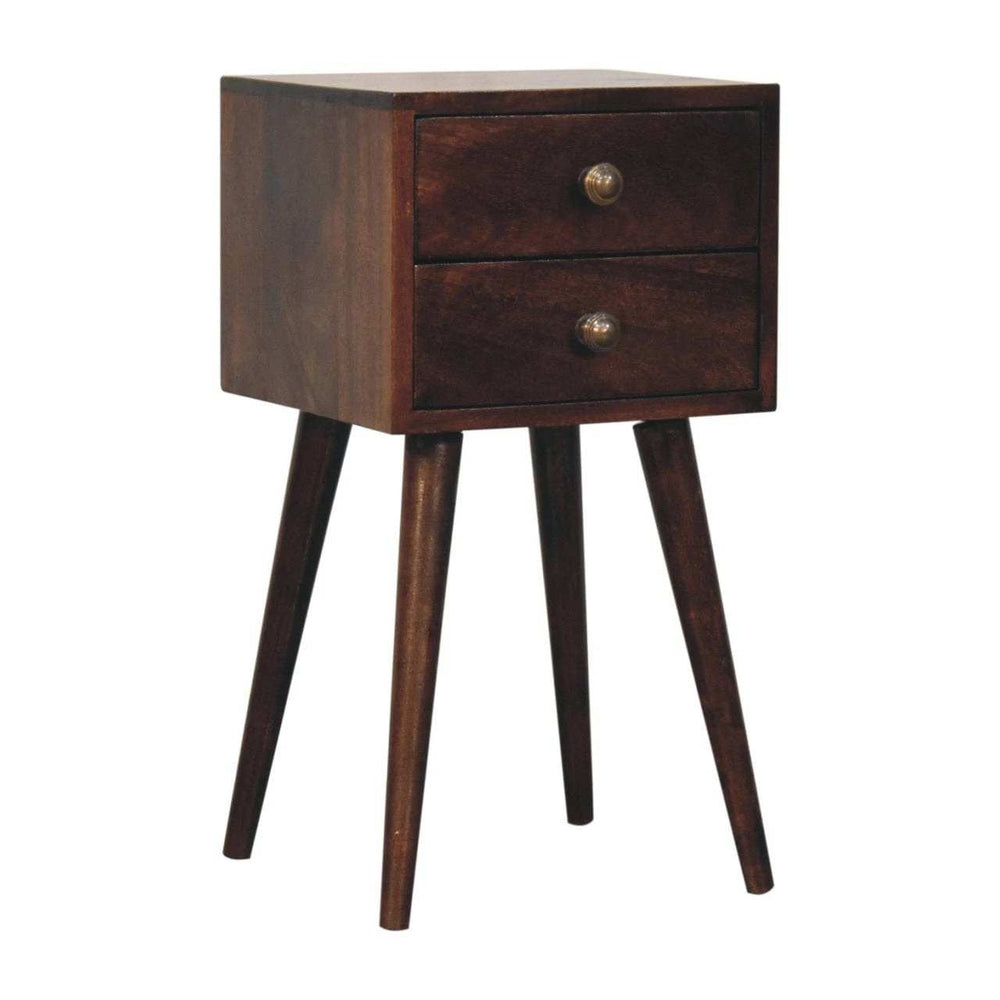 Artisan Furniture Mini 2 DrawerCalifornia Walnut Bedside - Artisan Furniture - Flyclothing LLC