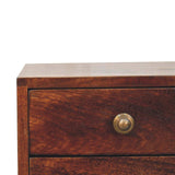 Artisan Furniture Mini 2 DrawerCalifornia Walnut Bedside - Artisan Furniture - Flyclothing LLC
