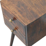 Artisan Furniture Mini 2 DrawerCalifornia Walnut Bedside - Artisan Furniture - Flyclothing LLC