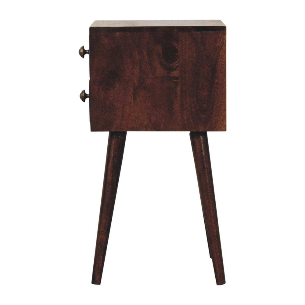 Artisan Furniture Mini 2 DrawerCalifornia Walnut Bedside - Artisan Furniture - Flyclothing LLC
