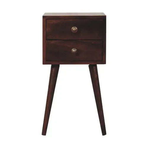 Artisan Furniture Mini 2 DrawerCalifornia Walnut Bedside - Artisan Furniture - Flyclothing LLC