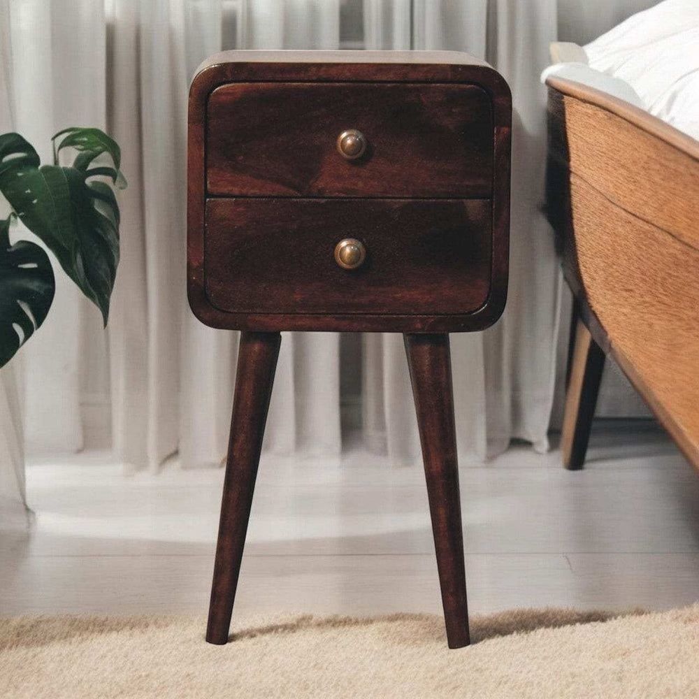Artisan Furniture Mini 2 DrawerCalifornia Walnut Bedside - Artisan Furniture - Flyclothing LLC