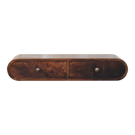 Artisan Furniture Wall Mounted California Walnut Console Table - Artisan Furniture - Flyclothing LLC