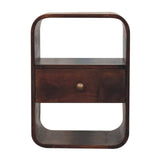 Artisan Furniture California Walnut Curved Edge Bedside - Artisan Furniture - Flyclothing LLC