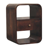Artisan Furniture California Walnut Curved Edge Bedside - Artisan Furniture - Flyclothing LLC