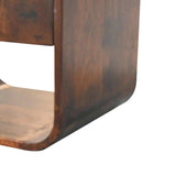 Artisan Furniture California Walnut Curved Edge Bedside - Artisan Furniture - Flyclothing LLC